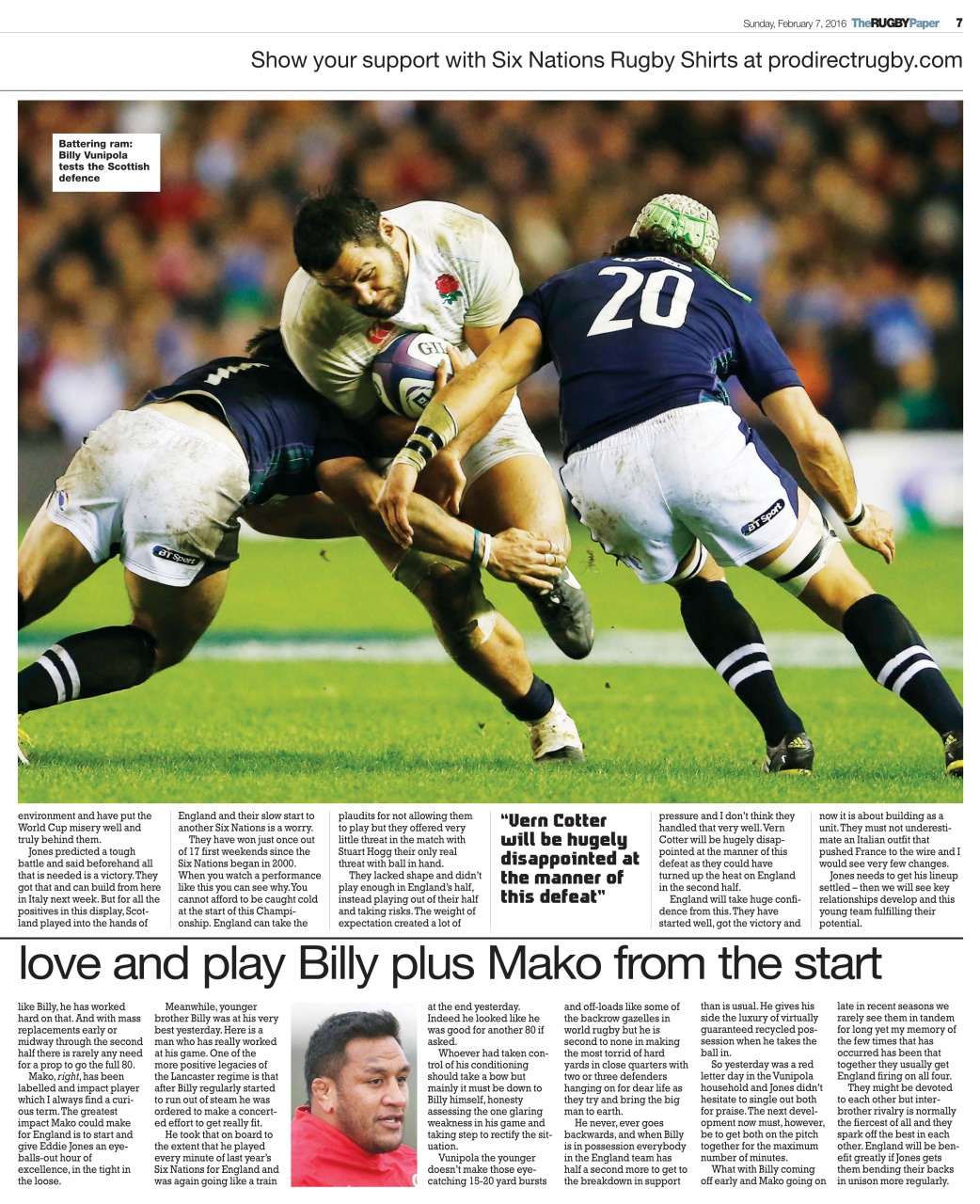 The Rugby Paper Preview Pages