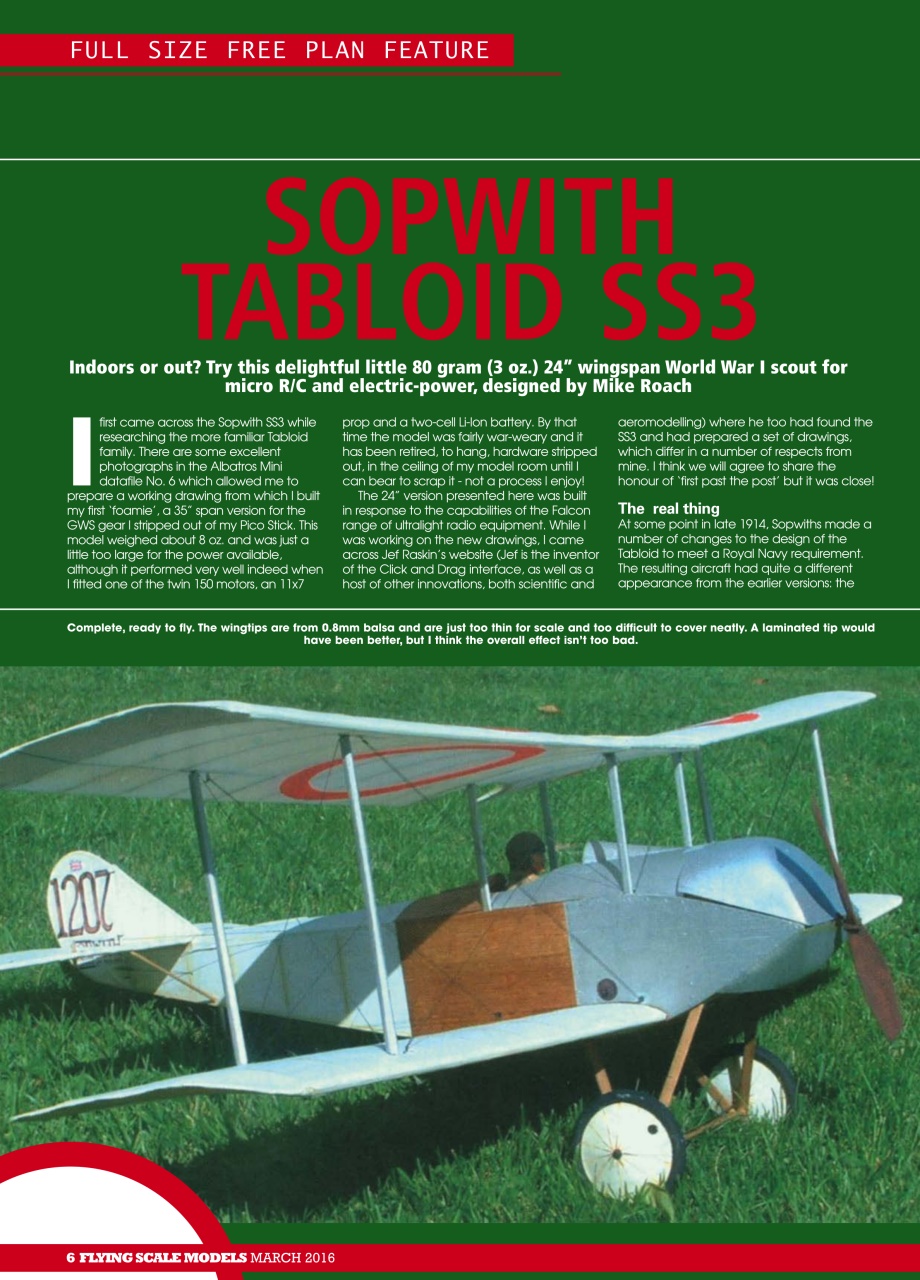 Radio Control Model Flyer Preview Pages