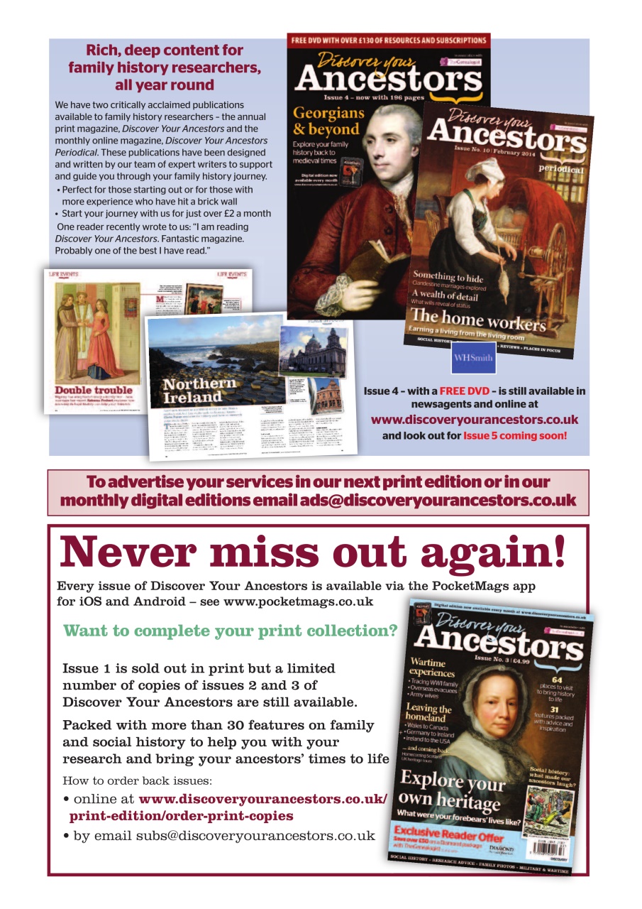 Discover Your Ancestors Preview Pages