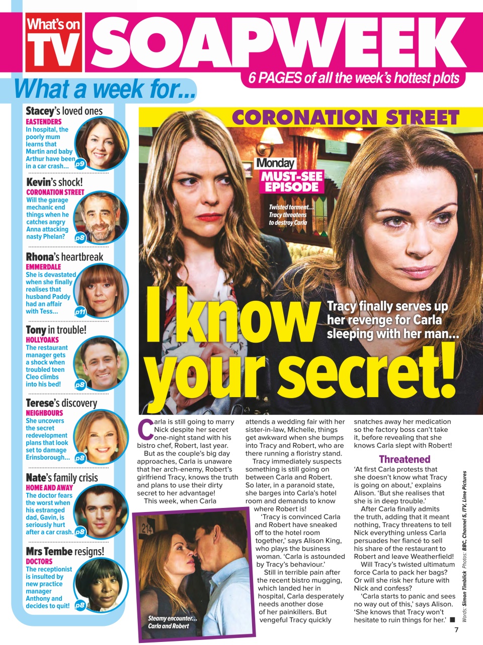 What's on TV Preview Pages
