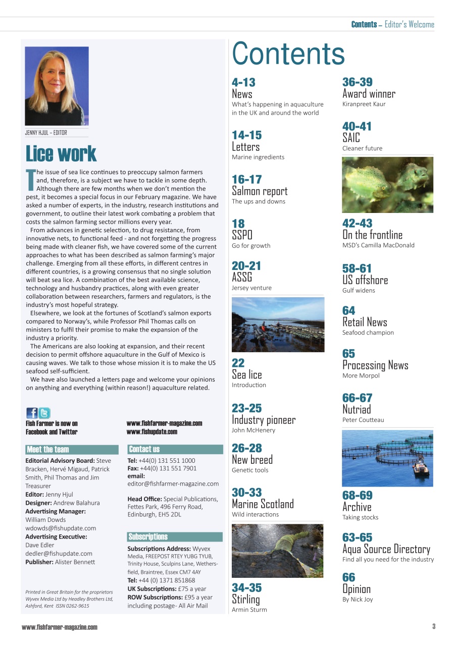 Fish Farmer Magazine Preview Pages