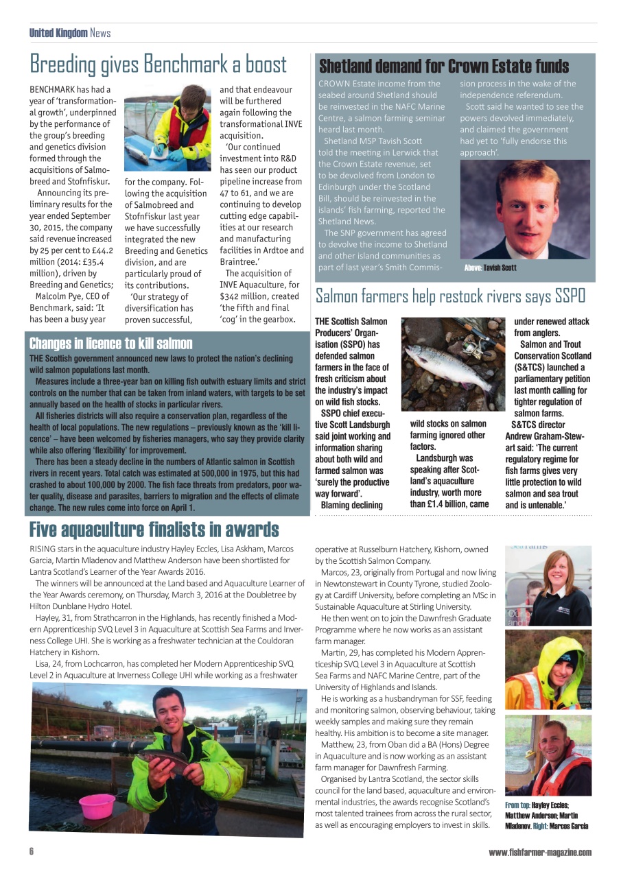 Fish Farmer Magazine Preview Pages