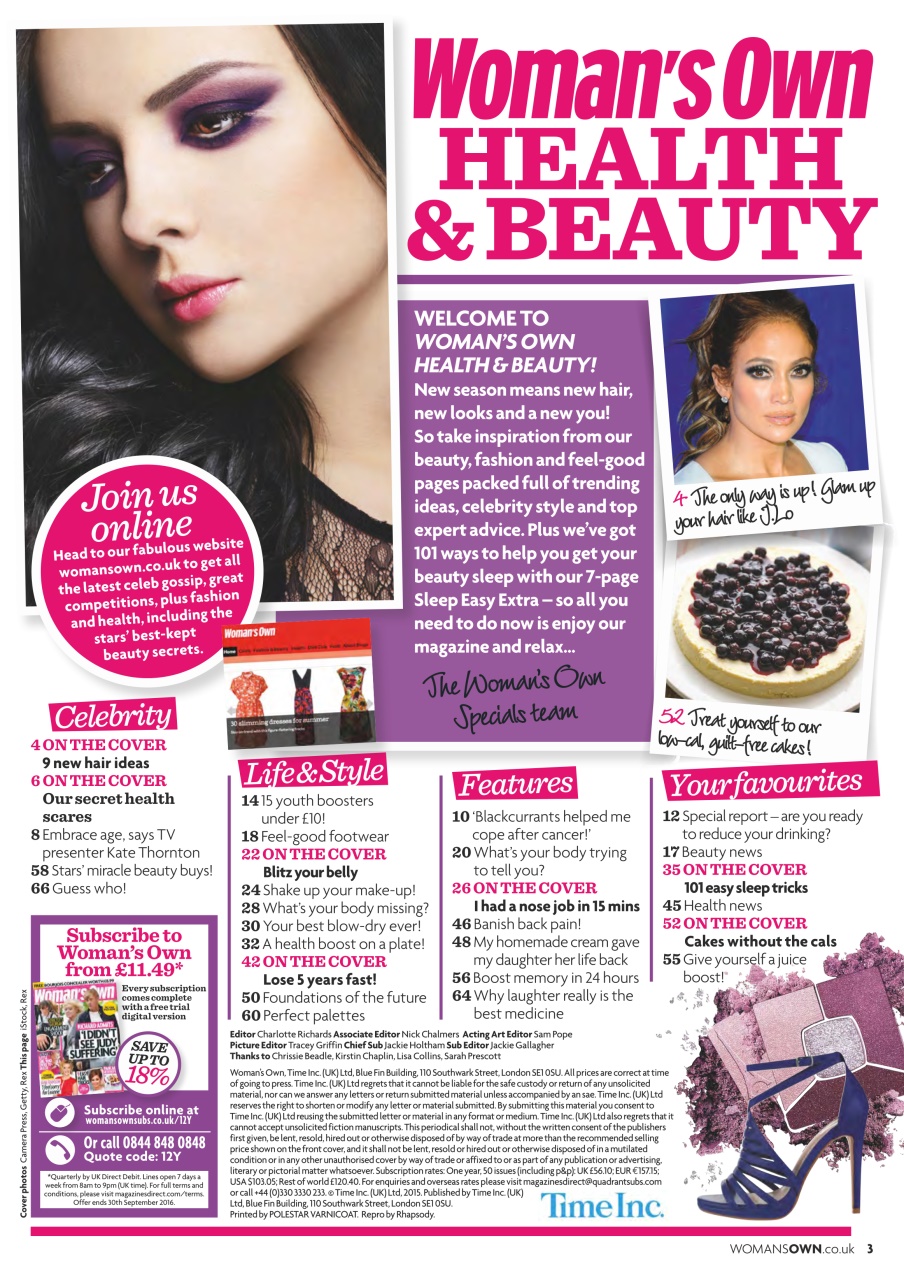 Woman's Own Lifestyle Special Preview Pages