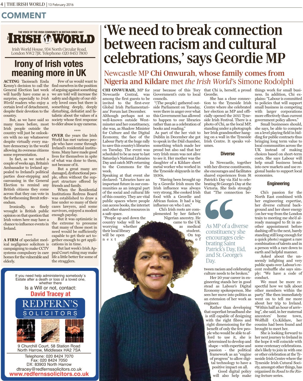 Irish World Preview Pages