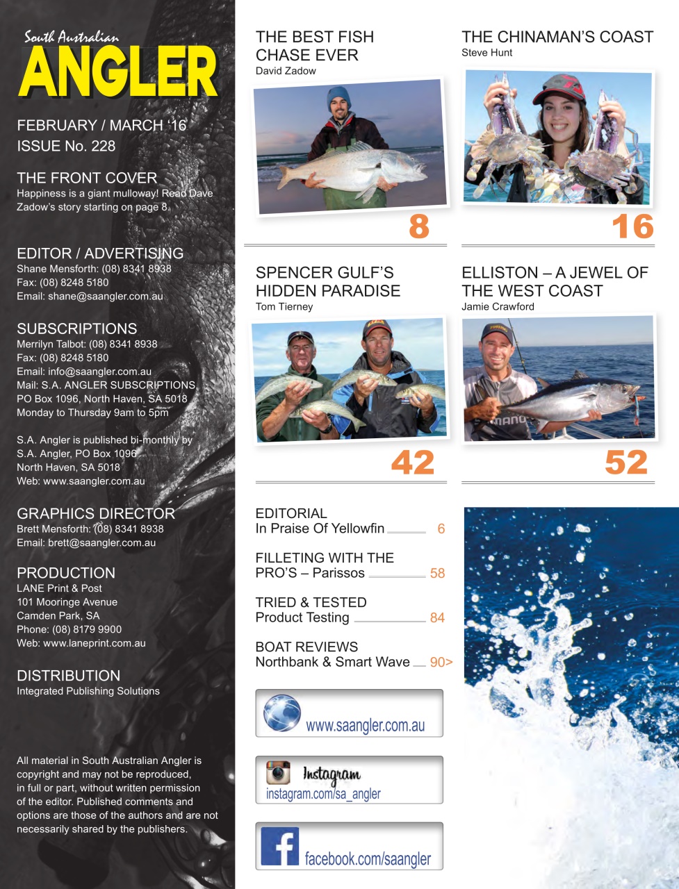 South Australian Angler Preview Pages