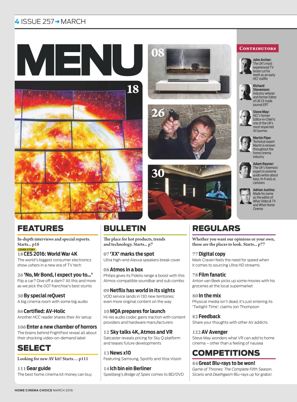 Home Cinema Choice Preview Pages