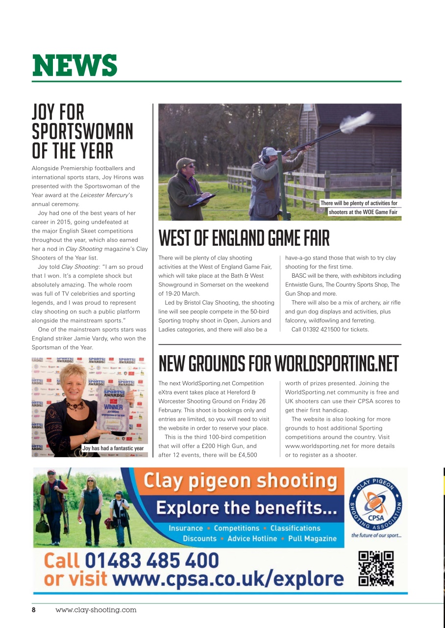 Clay Shooting Preview Pages