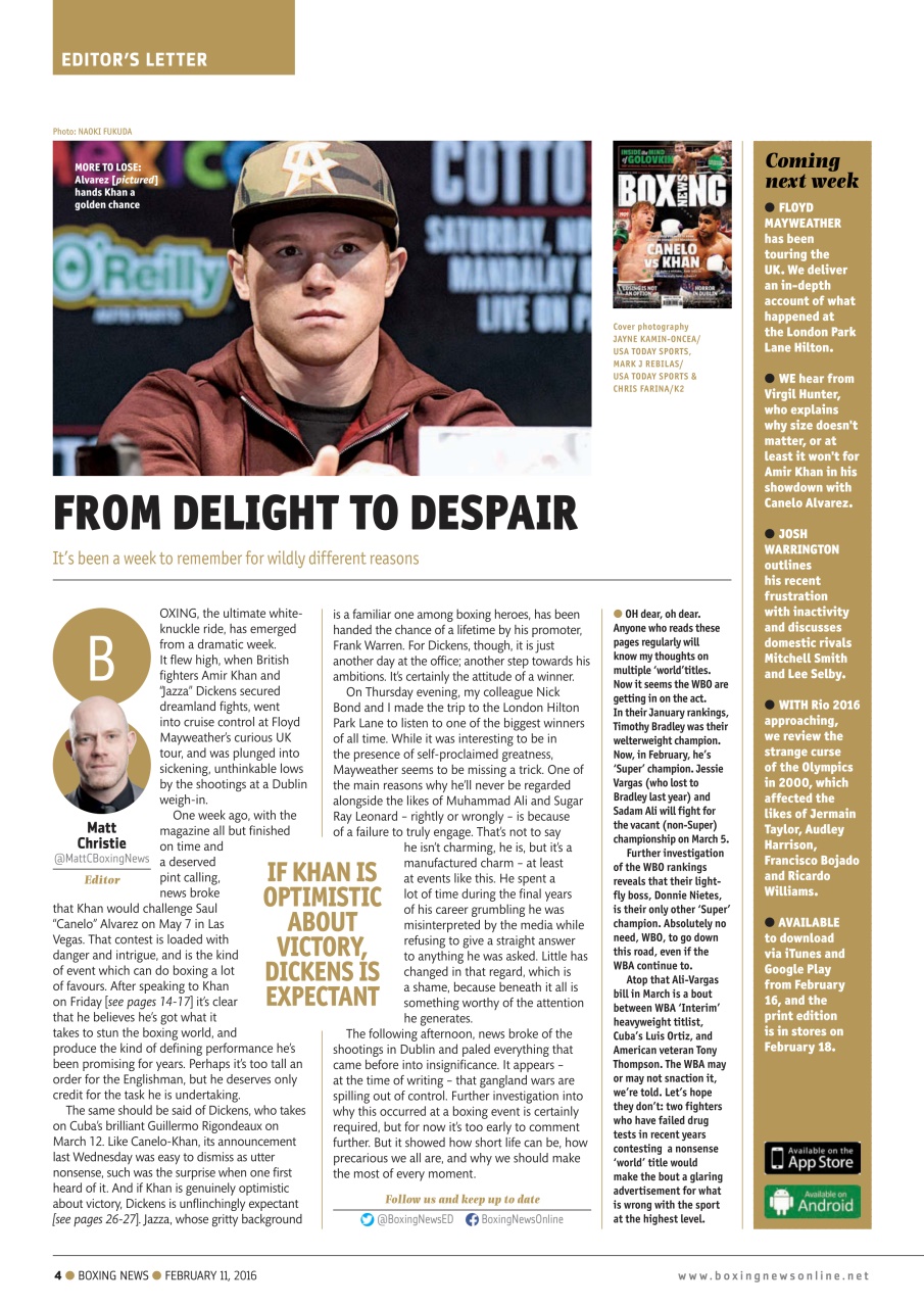 Boxing News Preview Pages