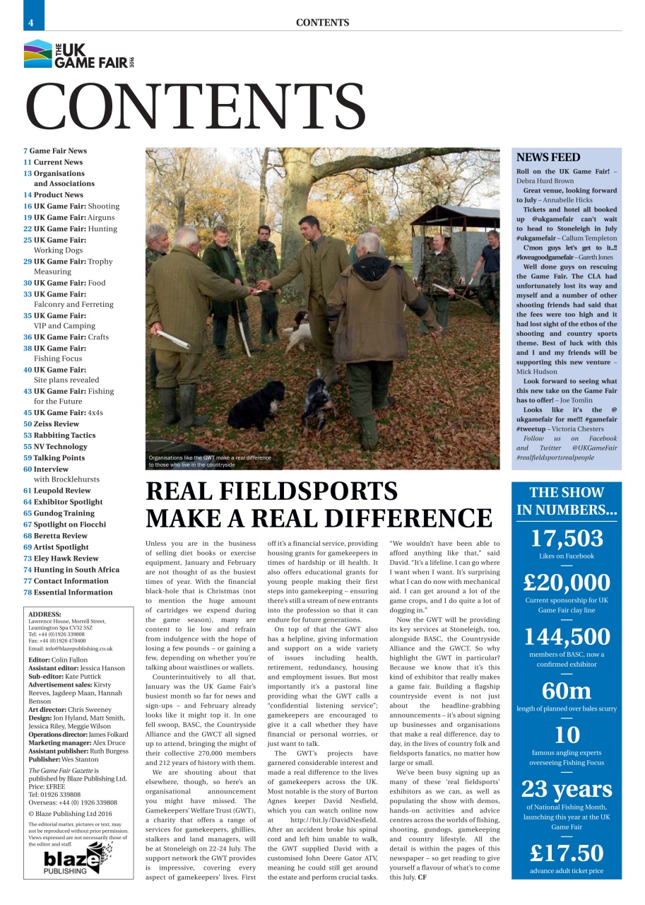 Clay Shooting Preview Pages