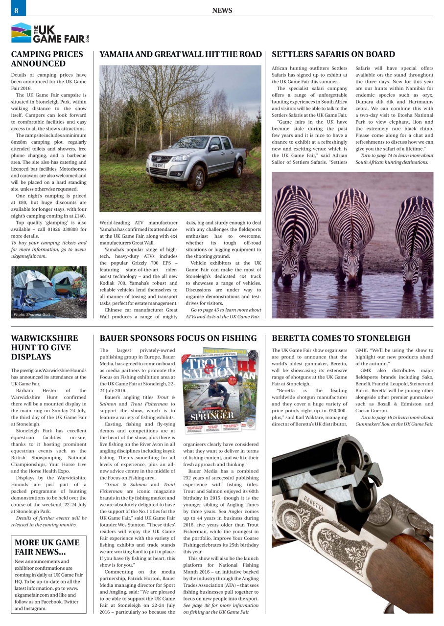 Clay Shooting Preview Pages