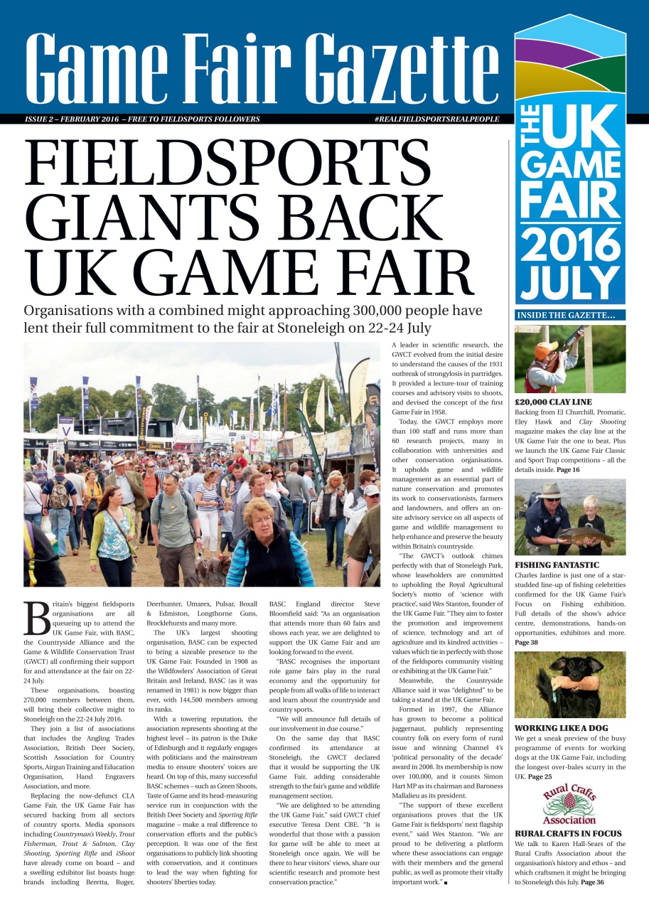 Sporting Rifle Preview Pages