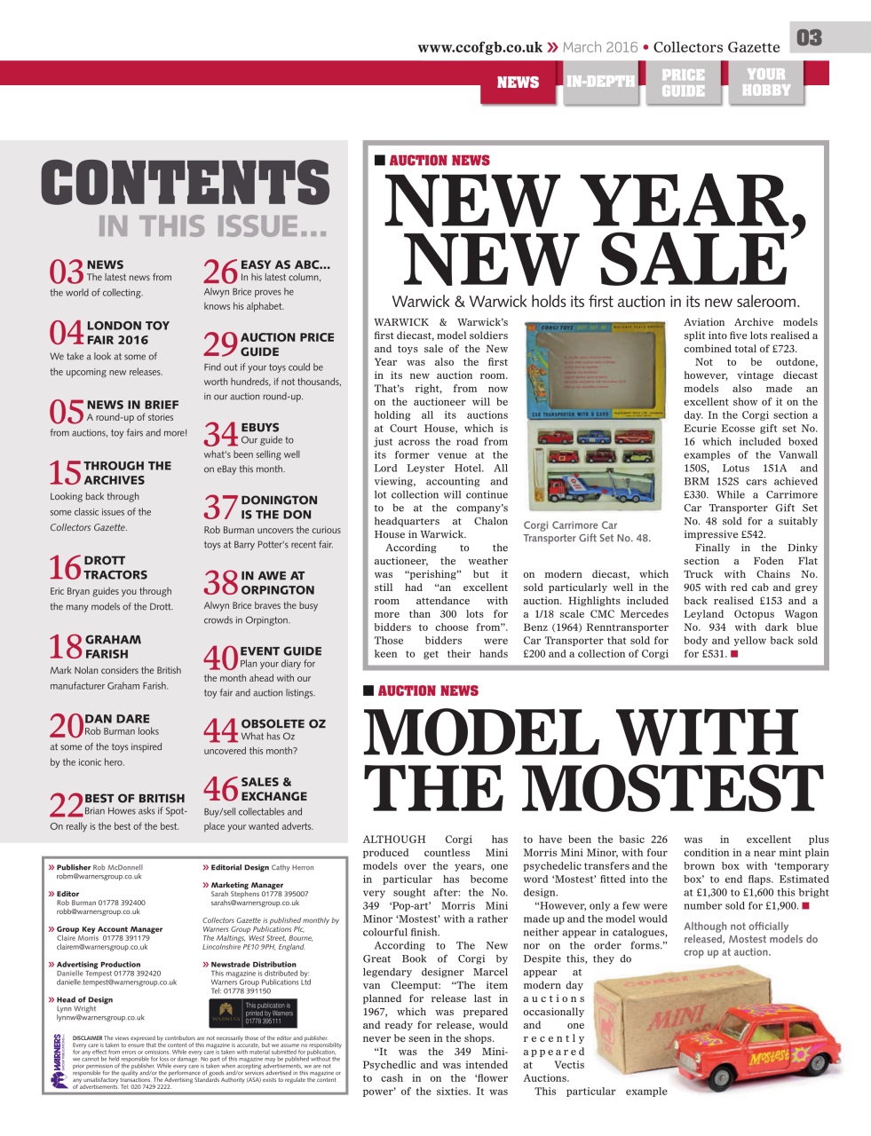 Collectors Gazette Preview Pages