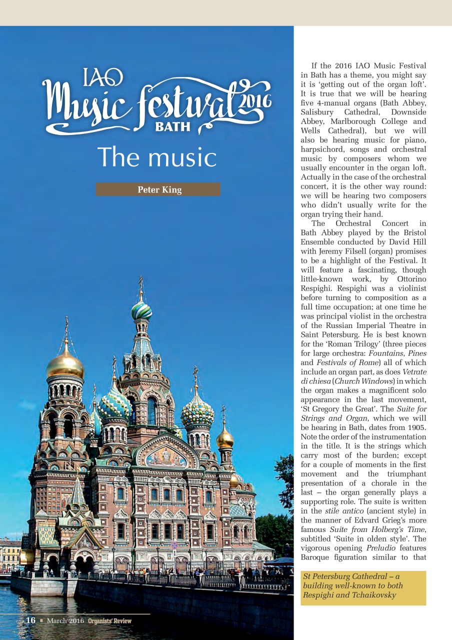 Organists' Review Preview Pages