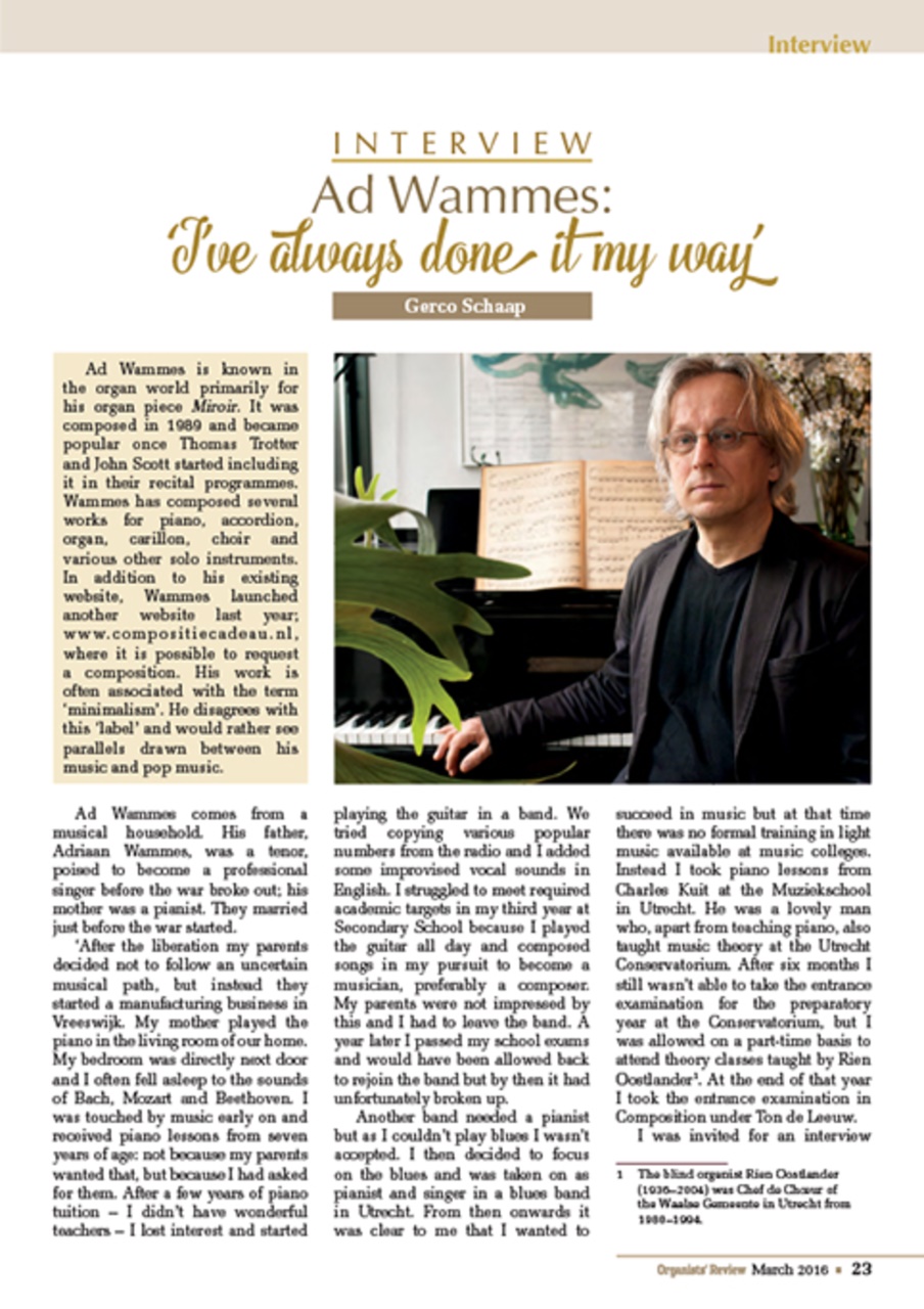 Organists' Review Preview Pages