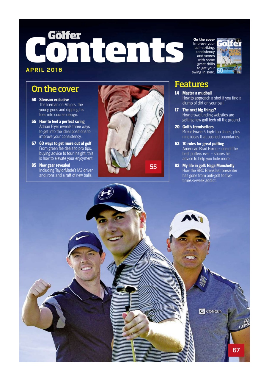 Today's Golfer Preview Pages
