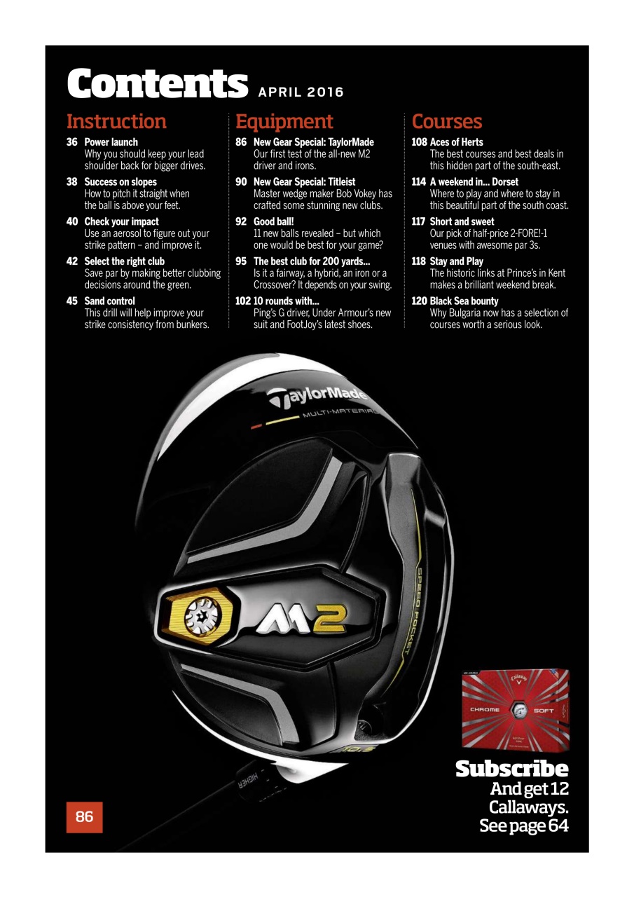 Today's Golfer Preview Pages