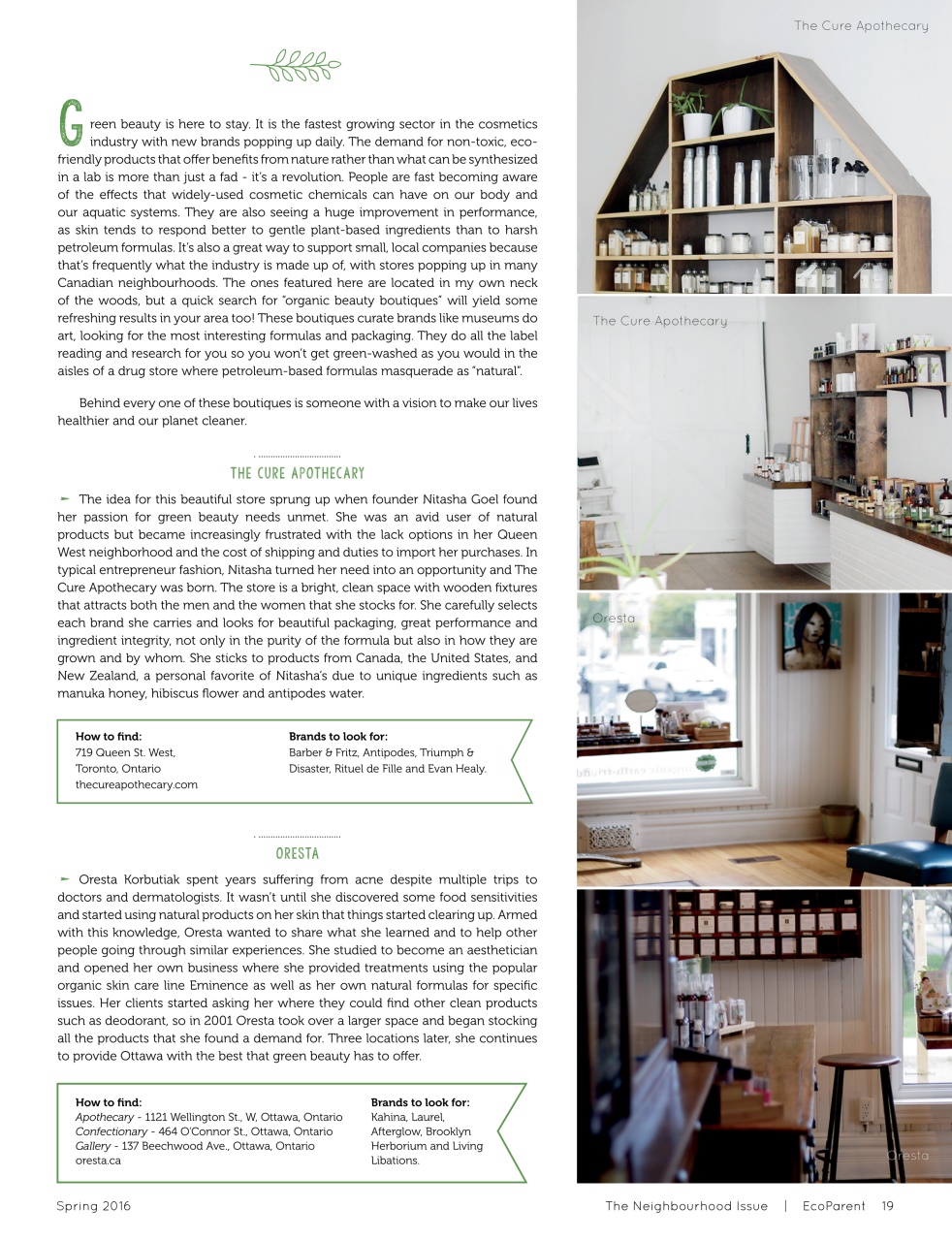 Ecoparent Magazine Preview Pages
