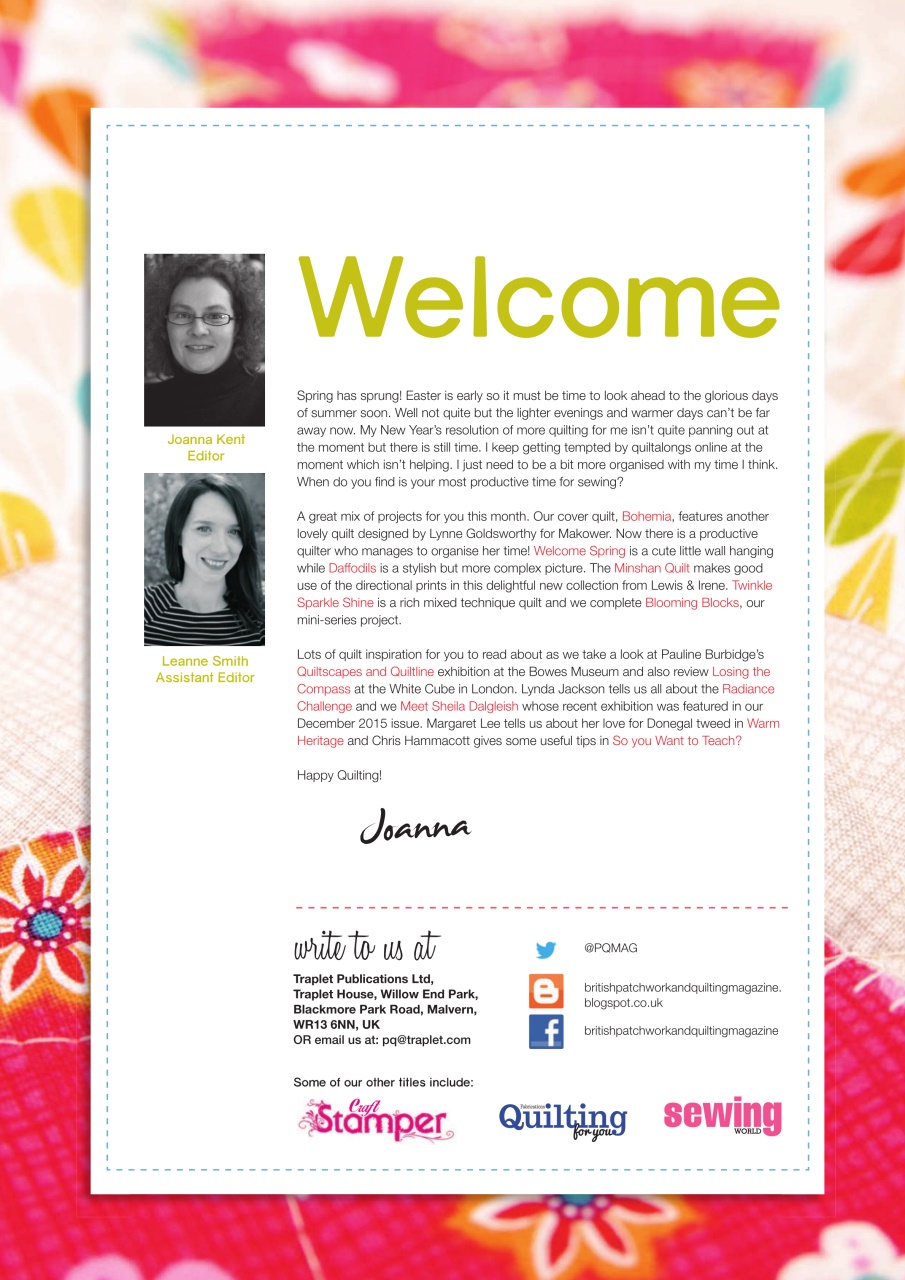 Patchwork and Quilting Preview Pages