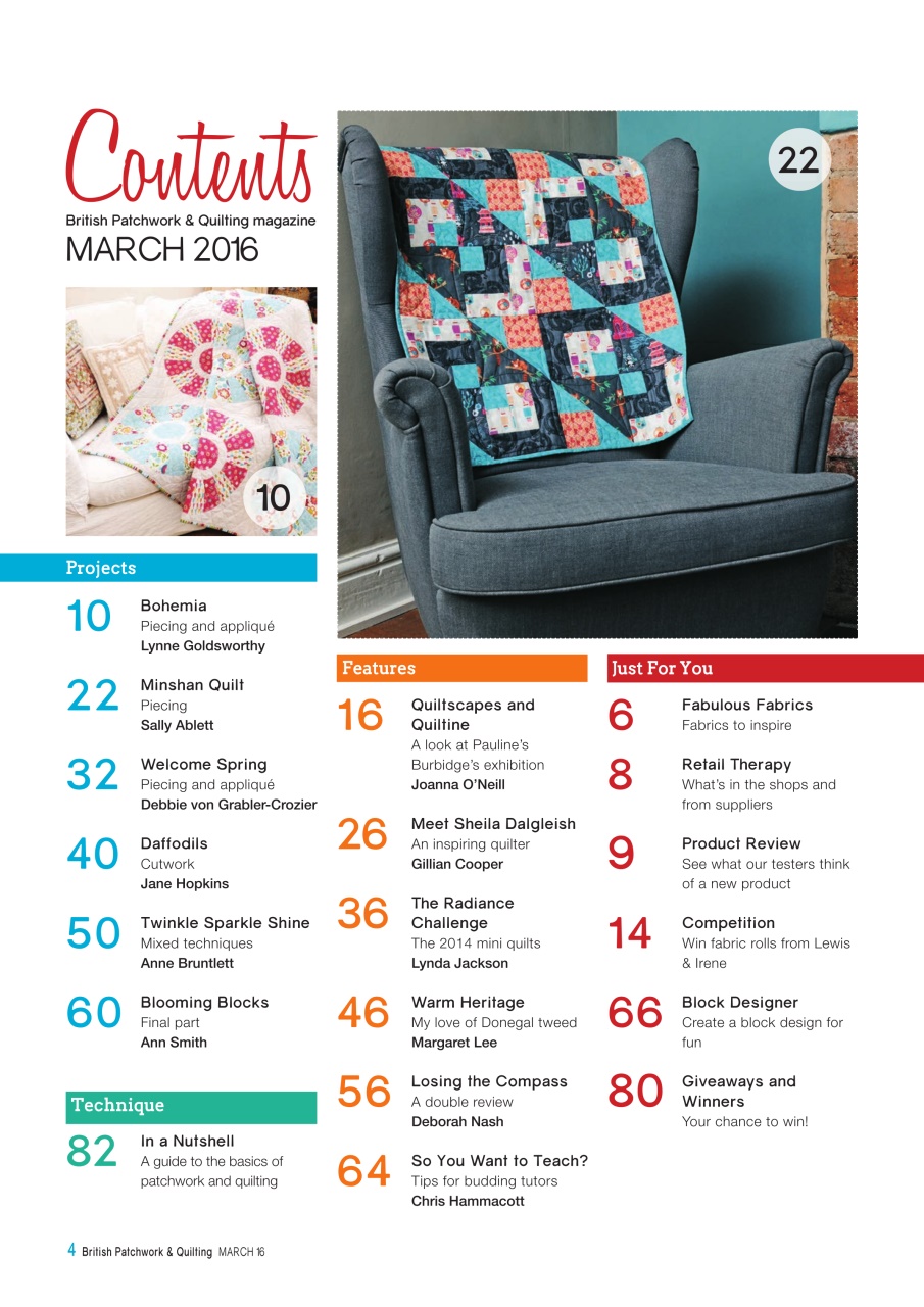 Patchwork and Quilting Preview Pages