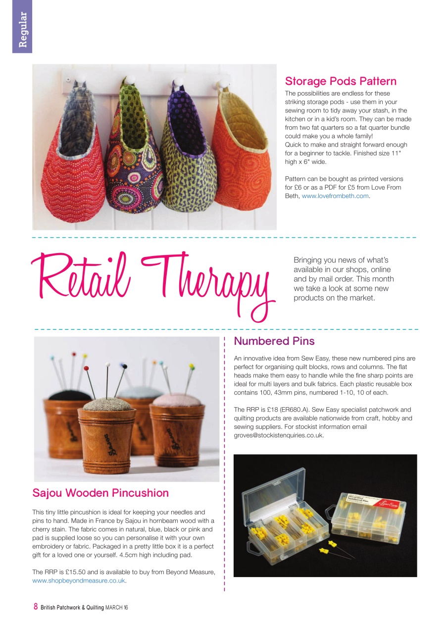 Patchwork and Quilting Preview Pages