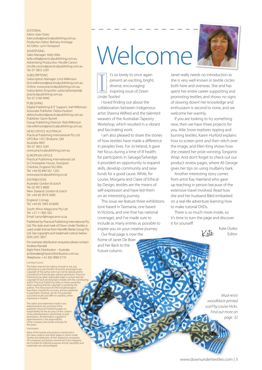 Down Under Textiles Preview Pages