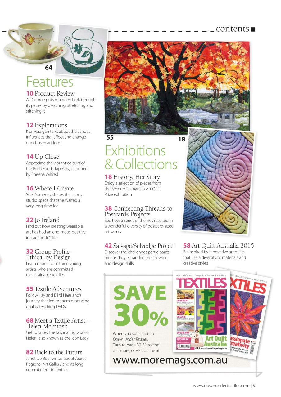 Down Under Textiles Preview Pages