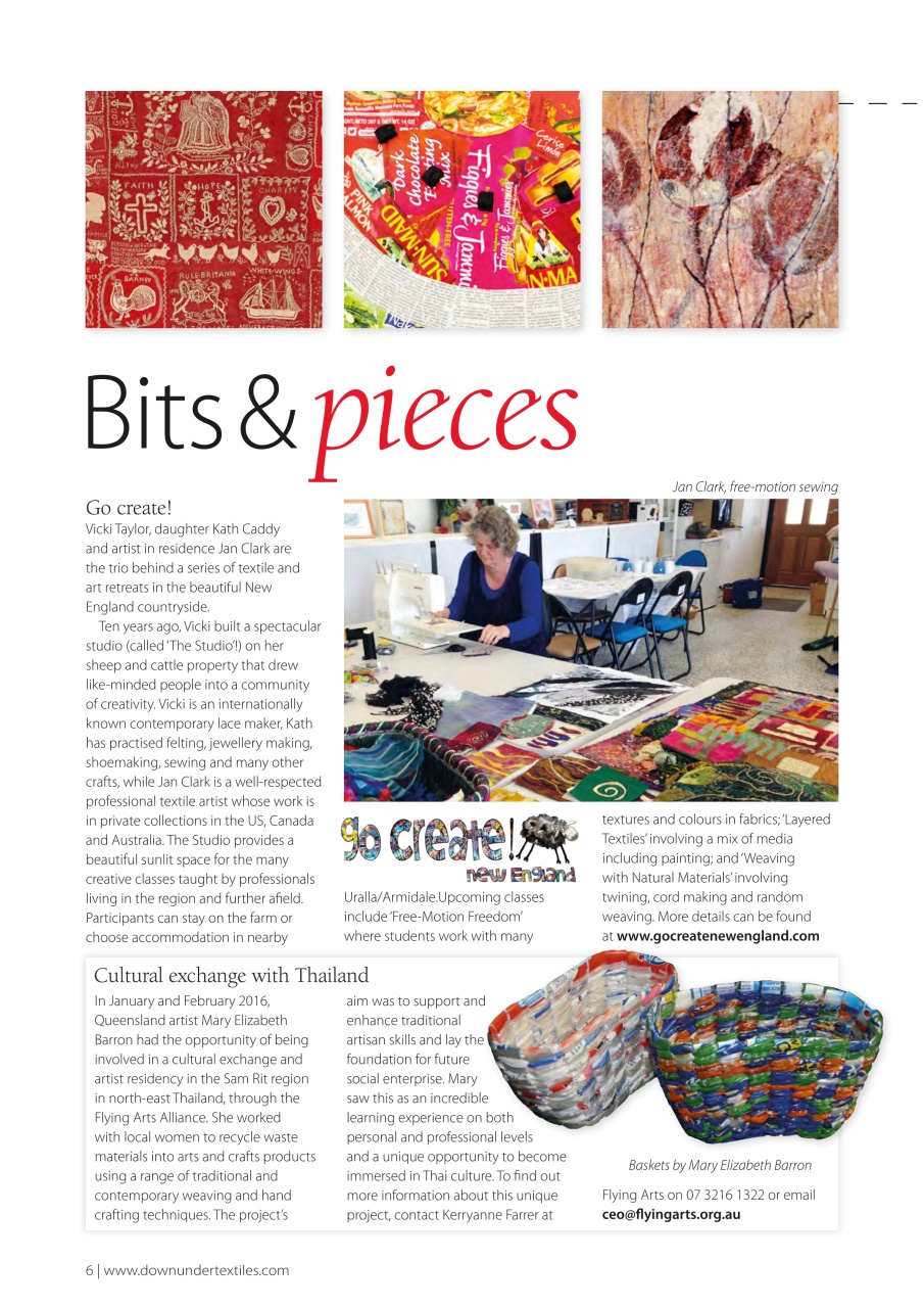 Down Under Textiles Preview Pages