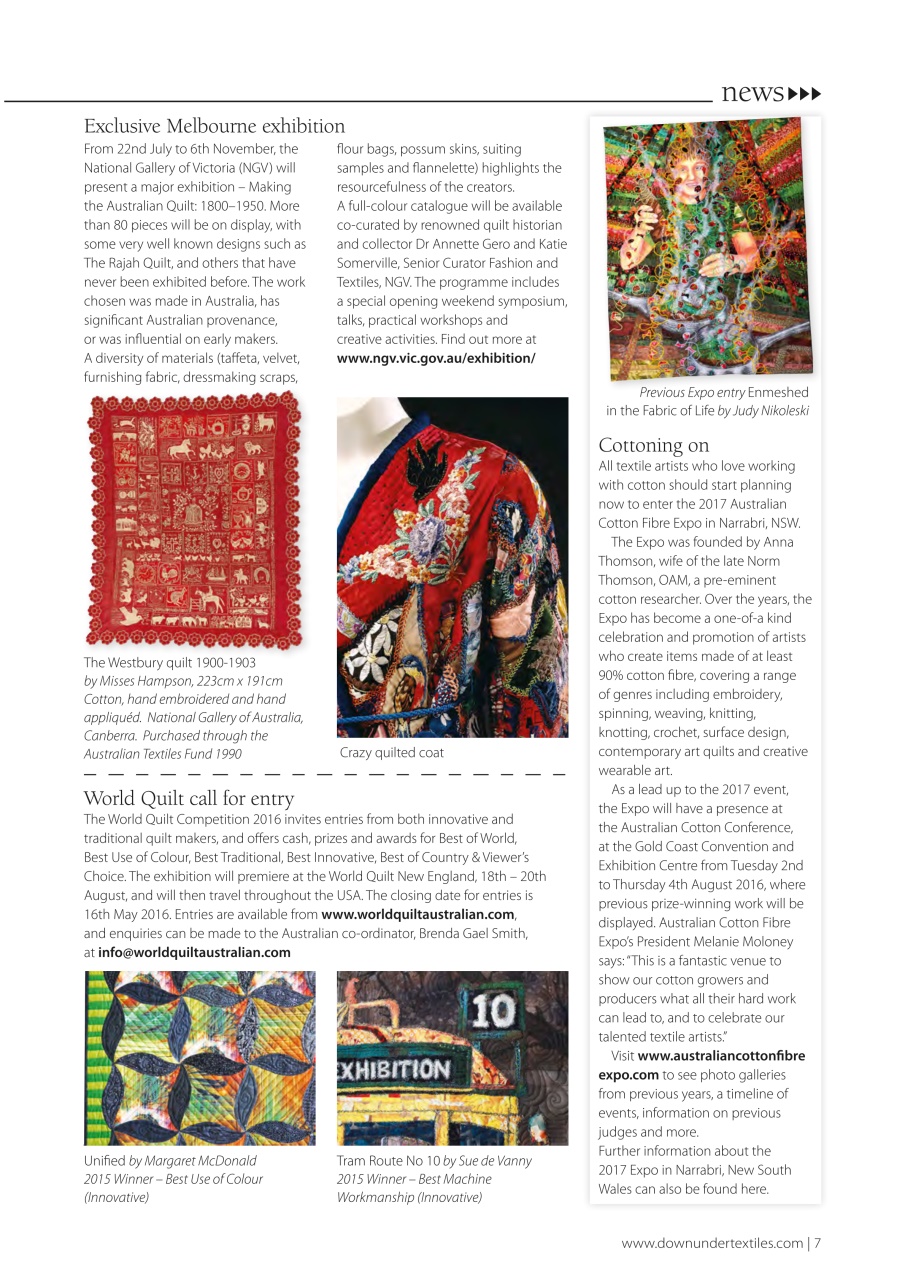 Down Under Textiles Preview Pages