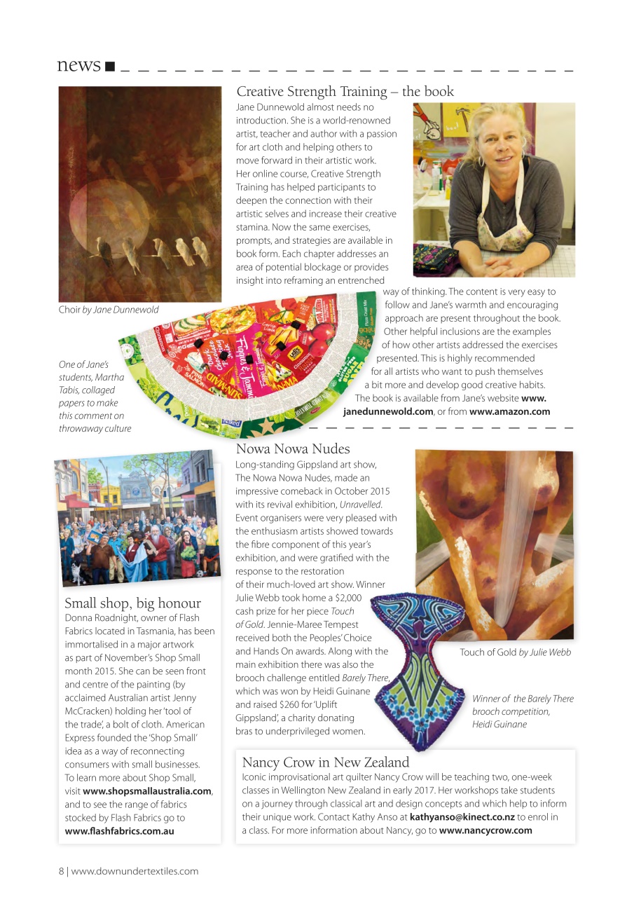 Down Under Textiles Preview Pages