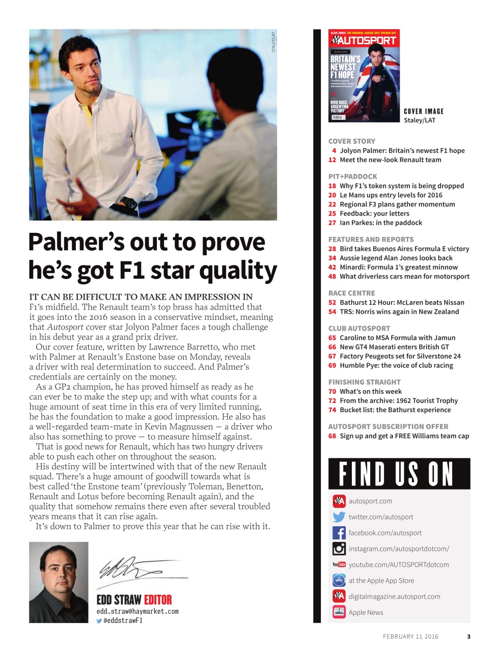 Autosport Preview Pages
