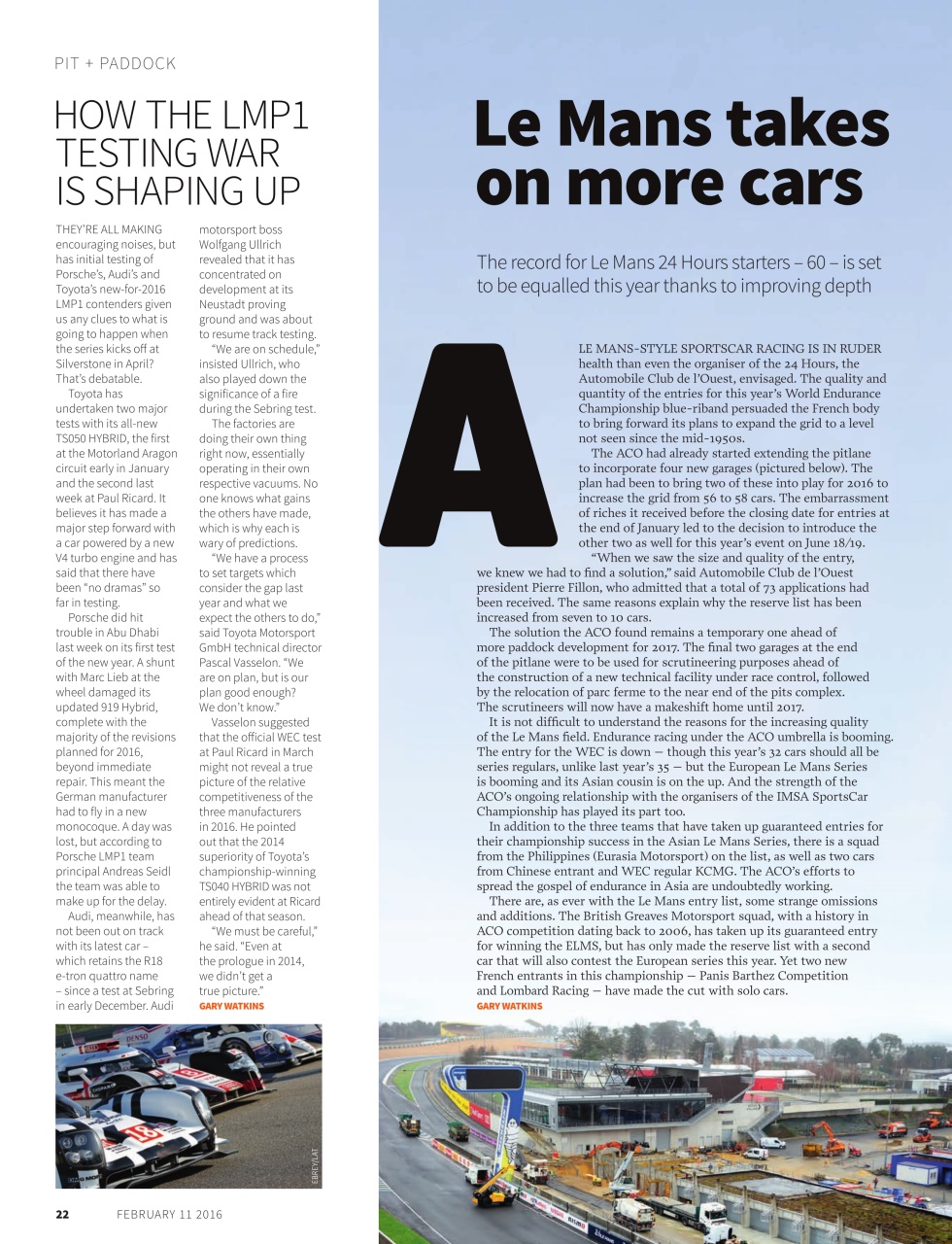 Autosport Preview Pages