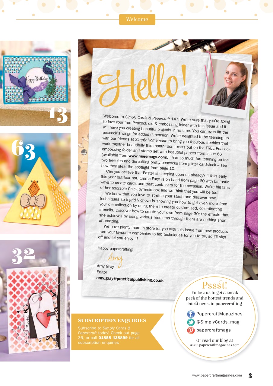 Simply Cards & Papercraft Preview Pages