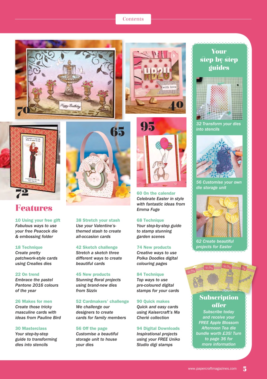 Simply Cards & Papercraft Preview Pages