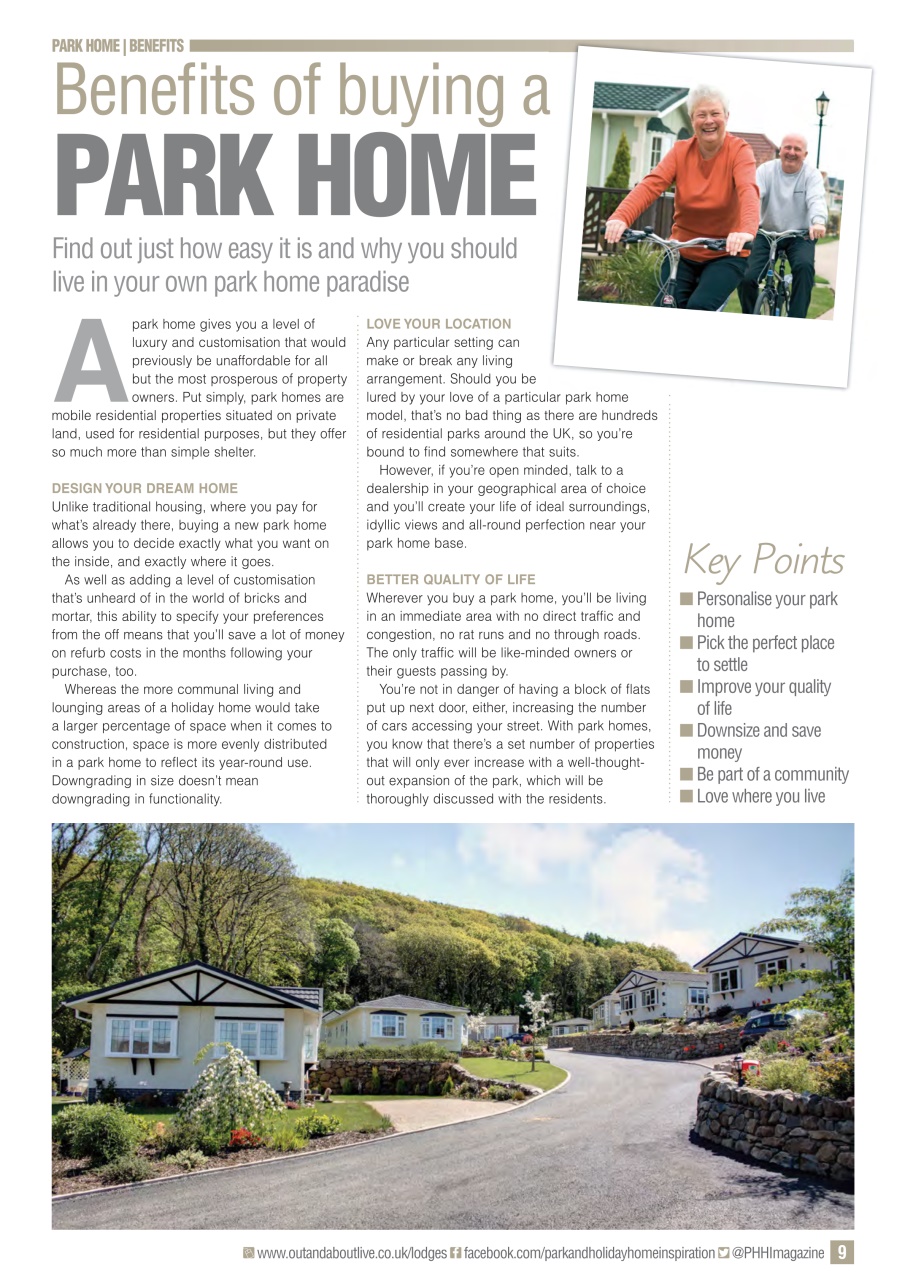 Park and Holiday Home Inspiration magazine Preview Pages
