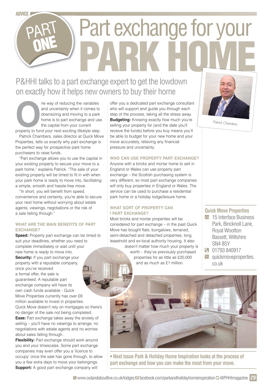 Park and Holiday Home Inspiration magazine Preview Pages