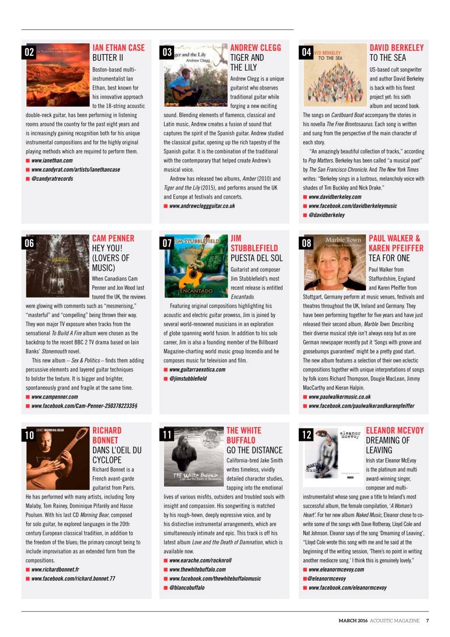 Acoustic Preview Pages