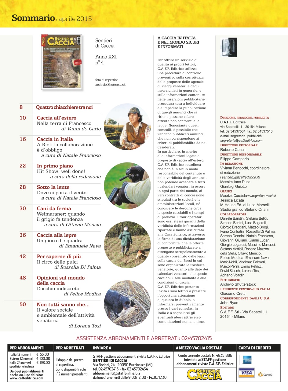 SENTIERI DI CACCIA Preview Pages