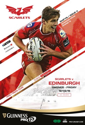 Scarlets Matchday Programme issue 