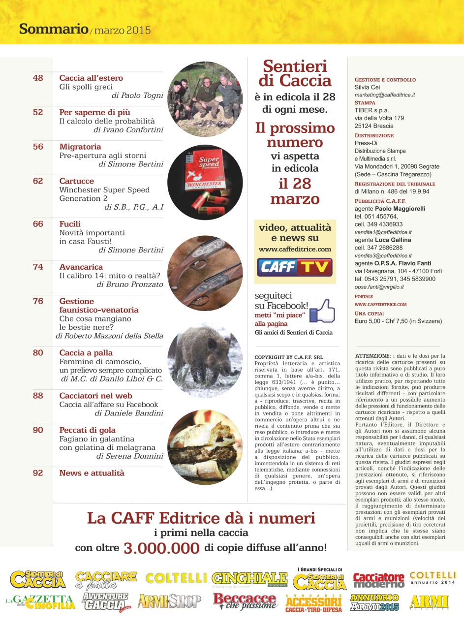 SENTIERI DI CACCIA Preview Pages