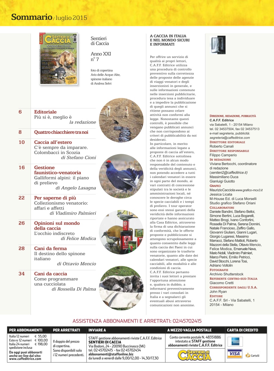 SENTIERI DI CACCIA Preview Pages