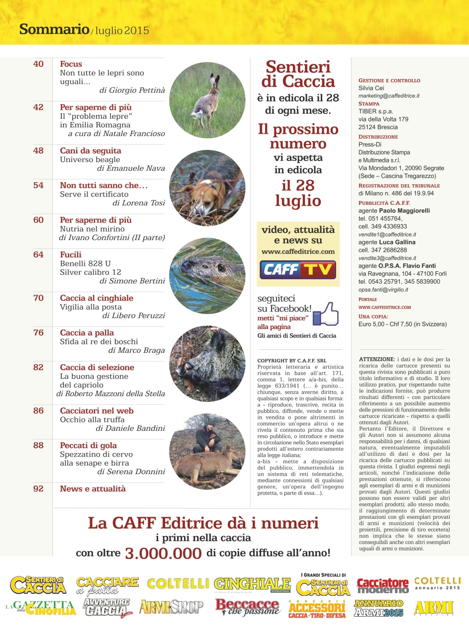 SENTIERI DI CACCIA Preview Pages