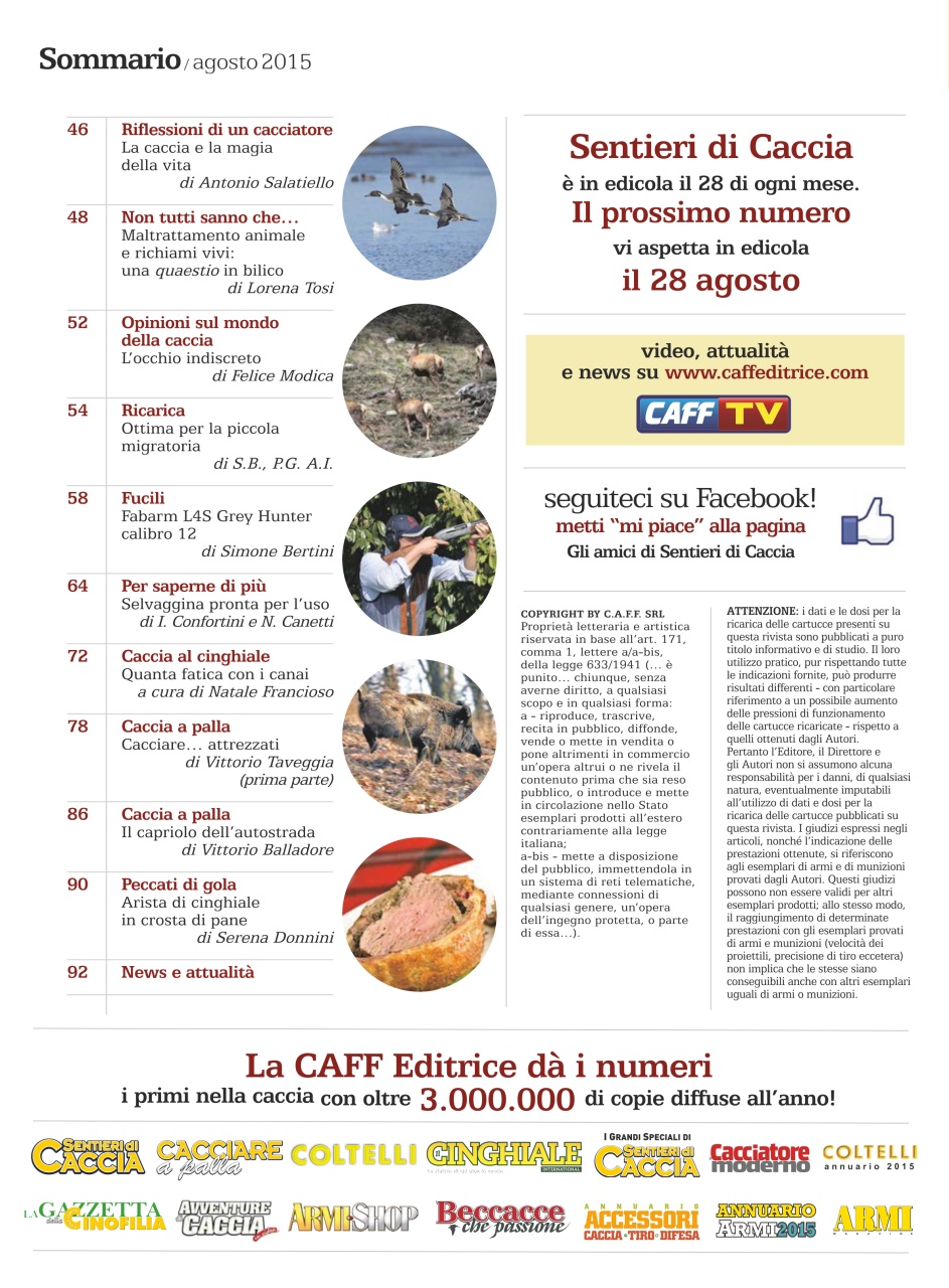 SENTIERI DI CACCIA Preview Pages