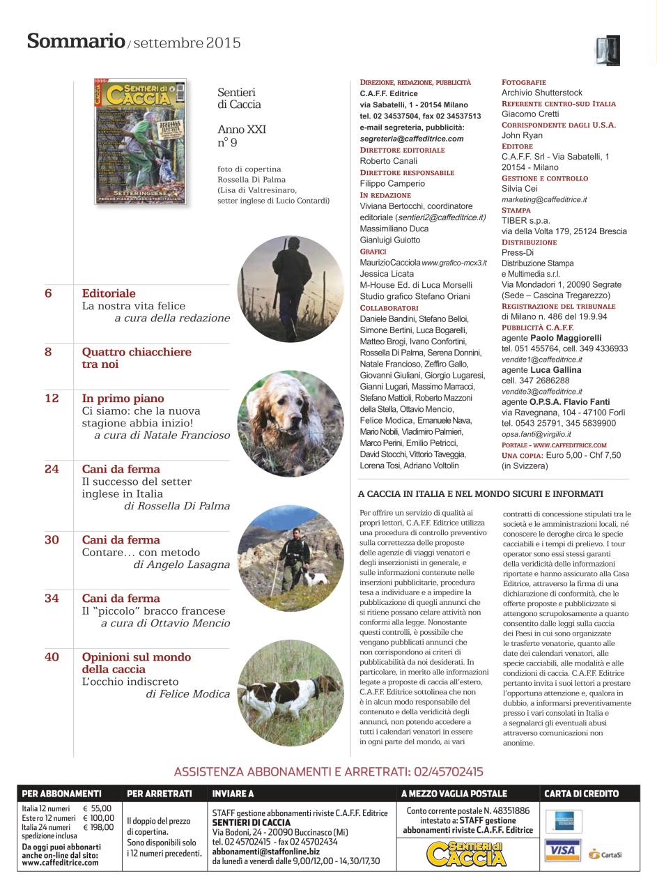 SENTIERI DI CACCIA Preview Pages