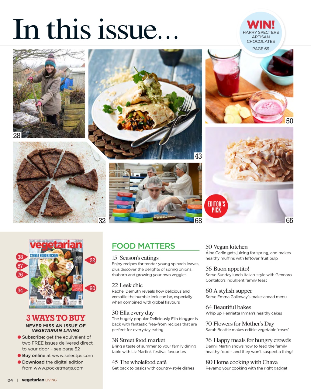 Vegetarian Living Preview Pages