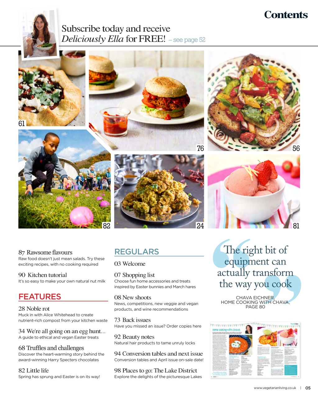 Vegetarian Living Preview Pages