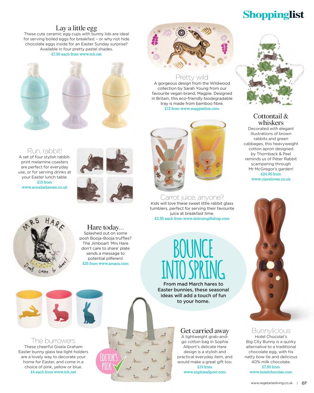 Vegetarian Living Preview Pages