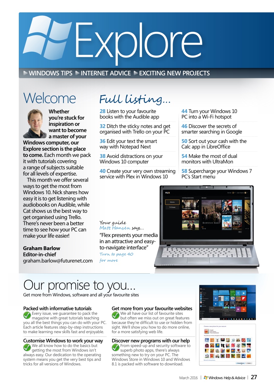 Windows Help & Advice Preview Pages