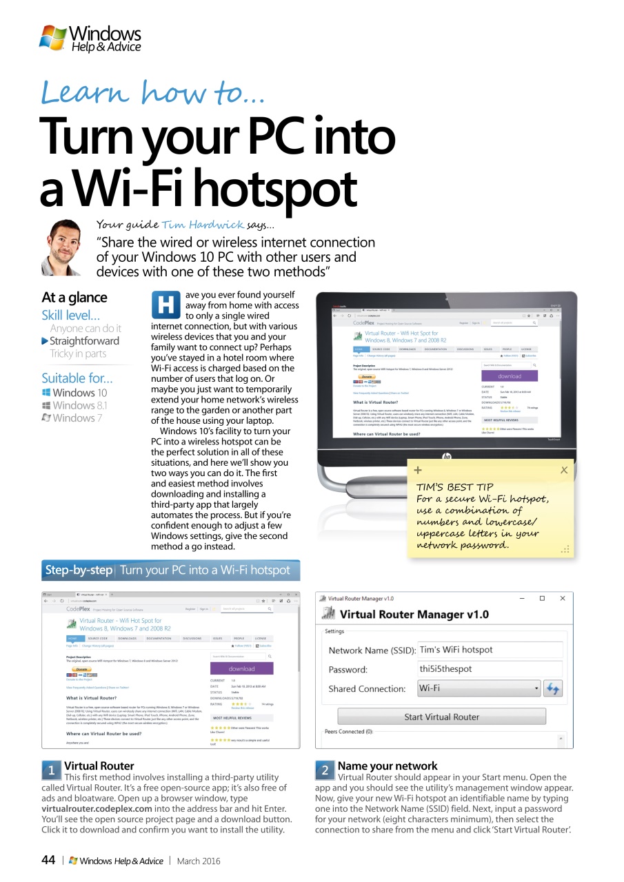 Windows Help & Advice Preview Pages