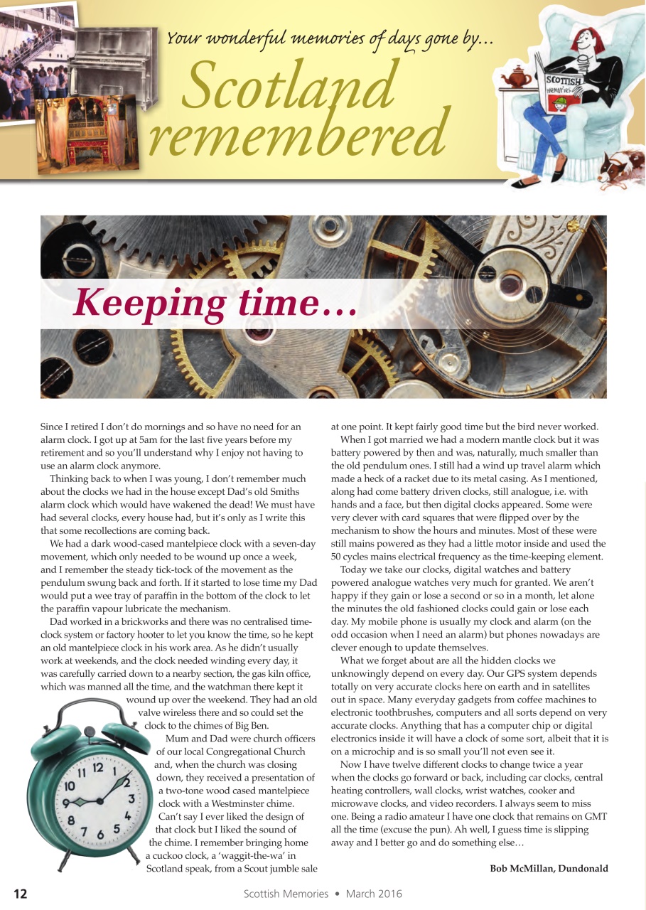 Scottish Memories Preview Pages