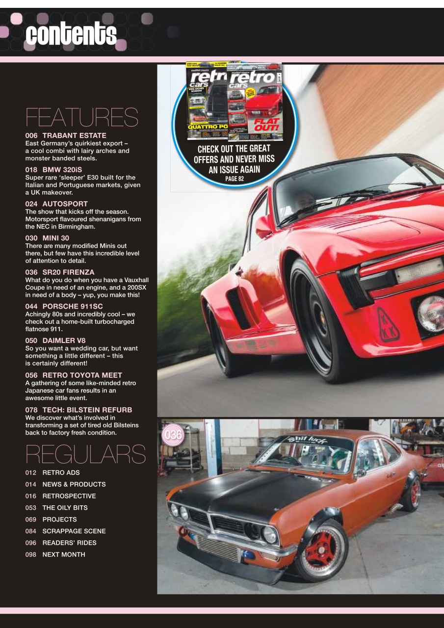 Retro Cars Preview Pages